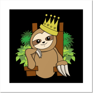 Sloth King Posters and Art